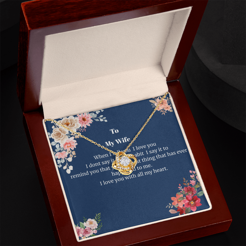 Love knot Necklace For My Wife