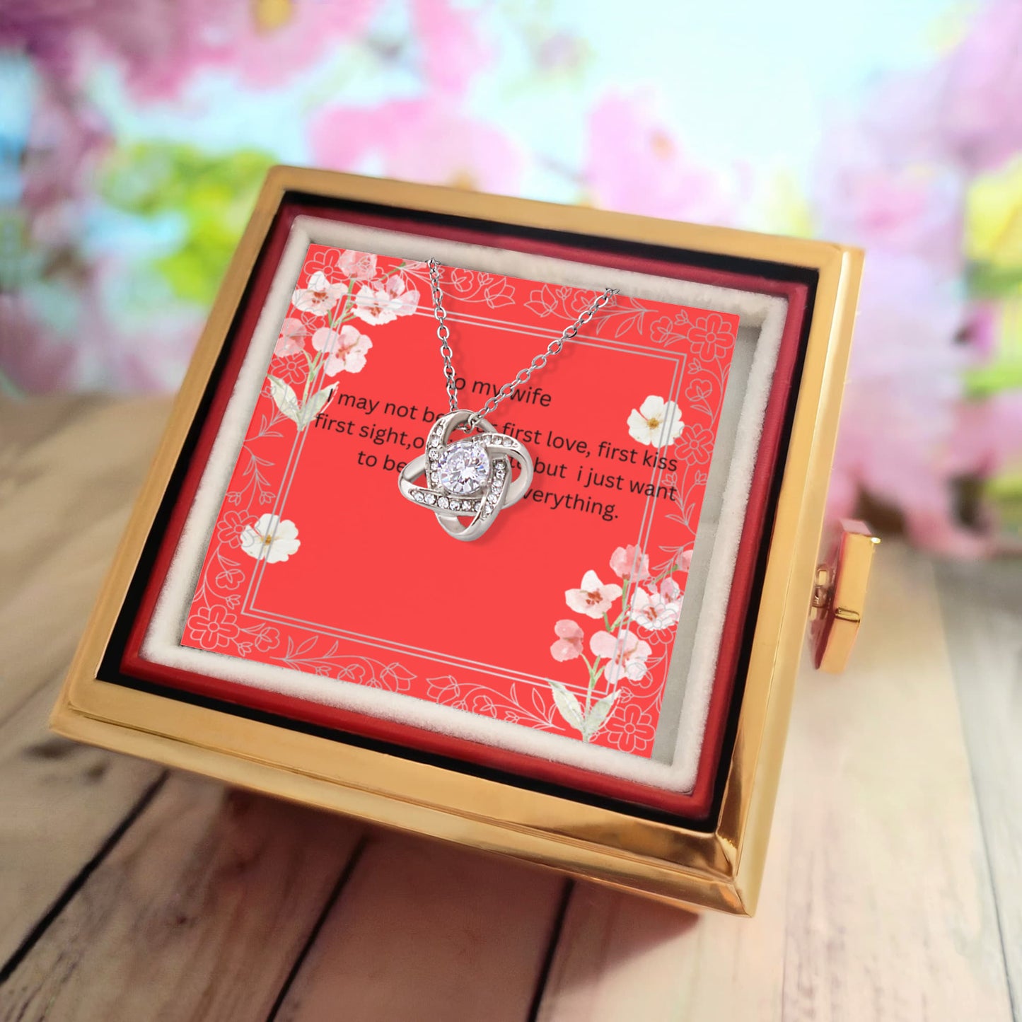 Love knot Necklace for my wife